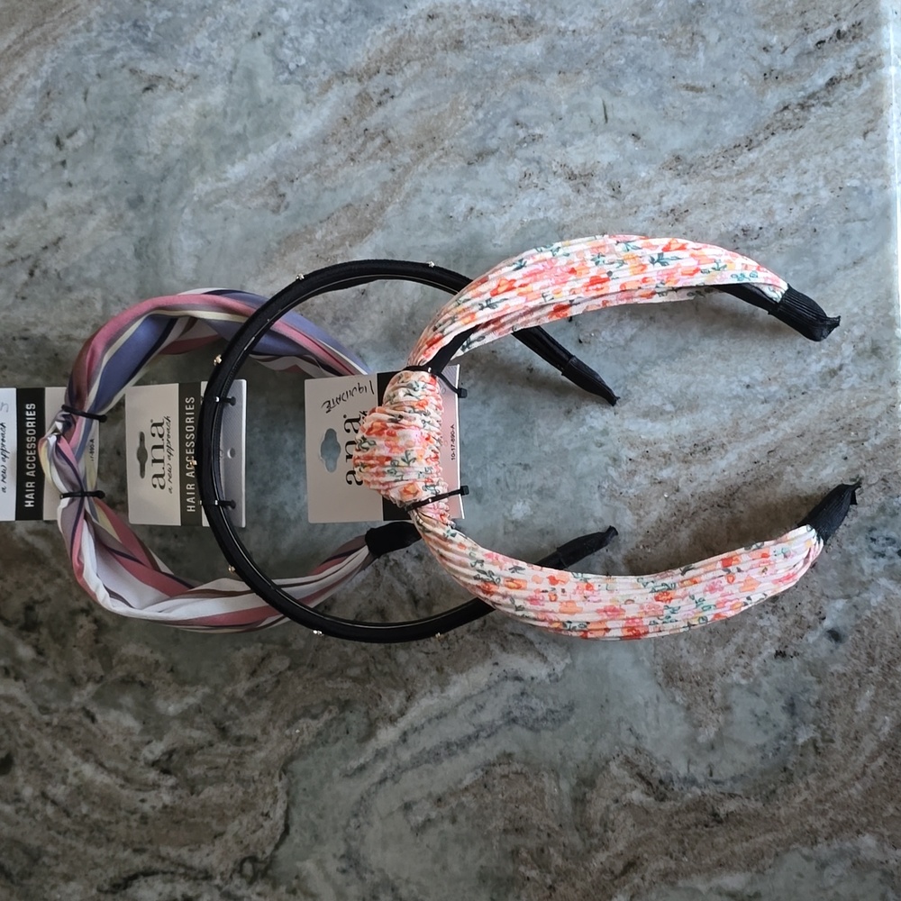 A.N.A. WOMENS HAIR HEADBANDS BUNDLE OF 3